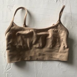 SKIMS SCULPTING SCOOP NECK BRALETTE CLAY S/M